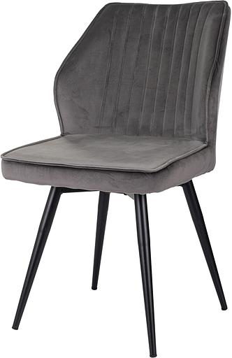 Стул для дома Бюрократ CH-K5_SP с повор.мех. т.серый Holland 18 металл черный на ножках (CH-K5_1/SP/HL18) фото 5