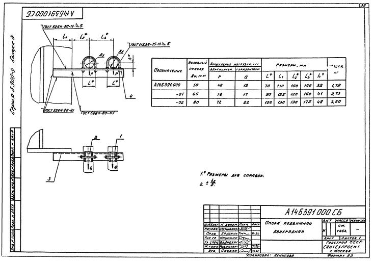 Опора Серия 3.900-9 А14Б 391.000 Выпуск 3 фото 1
