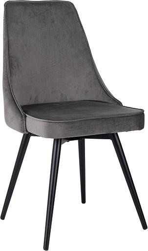 Стул для дома Бюрократ CH-K4_SP_2 с повор.мех. комплект 2шт т.серый Holland 18 металл черный на ножках (CH-K4_1/SP/HL18_2) фото 2