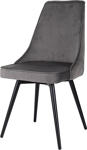 Стул для дома Бюрократ CH-K4_SP_2 с повор.мех. комплект 2шт т.серый Holland 18 металл черный на ножках (CH-K4_1/SP/HL18_2) фото 6