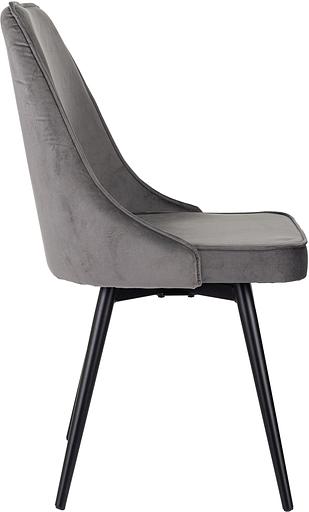 Стул для дома Бюрократ CH-K4_SP_2 с повор.мех. комплект 2шт т.серый Holland 18 металл черный на ножках (CH-K4_1/SP/HL18_2) фото 8