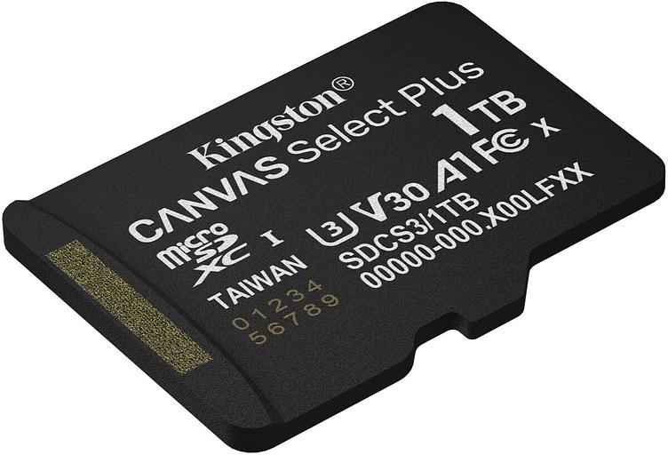 Флеш карта microSDXC 1TB Kingston SDCS3/1TBSP Canvas Select Plus w/o adapter фото 2