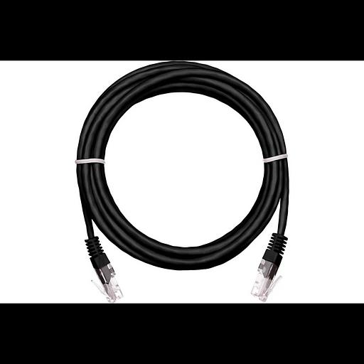 Коммутационный шнур NETLAN U/UTP 4 пары,Кат.5е (Класс D),100МГц, 2хRJ45/8P8C, T568B, заливной, BC (чистая медь), PVC нг(B),черный, 10м, уп 5шт фото 1