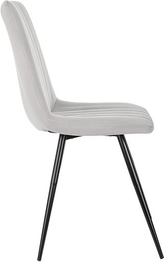 Стул для дома Бюрократ CH-K6_4 комплект 4шт св.серый Holland 09 металл черный на ножках (CH-K6_1/HL09_4) фото 5