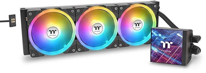 Система водяного охлаждения Thermaltake MAGFloe 420 Ultra ARGB Soc-AM5/AM4/1200/1700/1851 черный 4-pin 34.5dB Al+Cu LCD Ret (CL-W451-PL14SW-A) фото 1