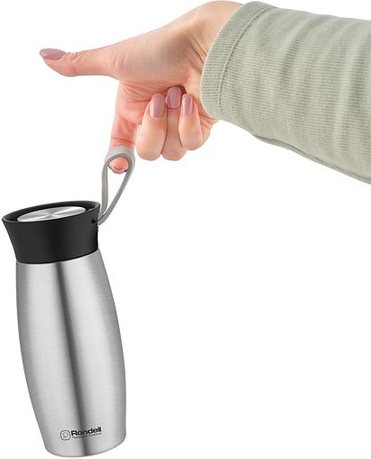 Термокружка для напитков Rondell Breve RDS-1882 0.5л. стальной матовый картонная коробка фото 4