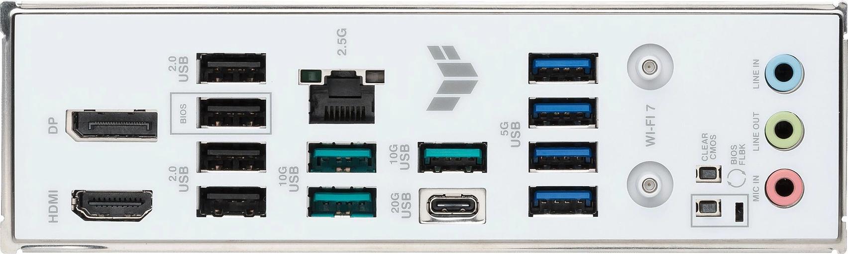 Материнская плата Asus TUF GAMING B850M-PLUS WIFI7 W SocketAM5 AMD B850 4xDDR5 mATX AC`97 8ch(7.1) 2.5Gg RAID+HDMI+DP фото 8