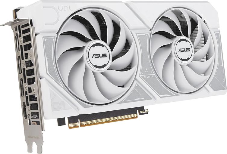 Видеокарта Asus PCI-E 5.0 DUAL-RTX5060-O8G-WHITE NVIDIA GeForce RTX 5060 8Gb 128bit GDDR7 2602/28000 HDMIx1 DPx3 HDCP Ret фото 4