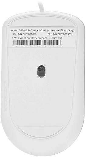 Мышь Lenovo 540 светло-серый оптическая 2400dpi USB2.0 (GY51D20877) фото 5
