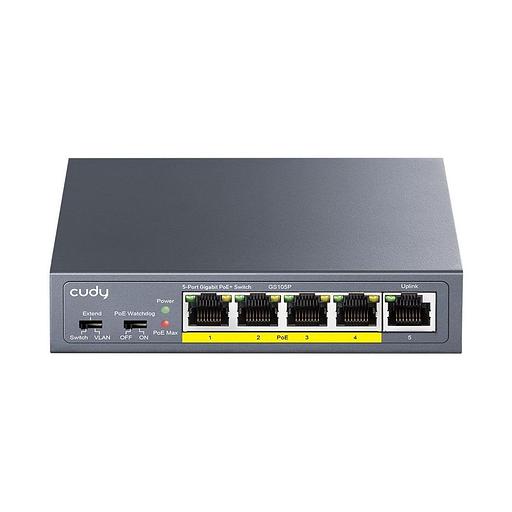 Коммутатор CUDY 5-Port Gigabit PoE+ Switch 36W фото 1