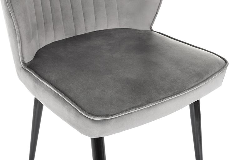 Стул для дома Бюрократ CH-K5 т.серый Holland 18 металл черный на ножках (CH-K5_1/HL18) фото 6