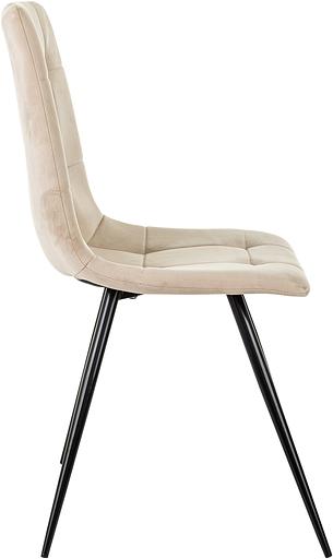 Стул для дома Бюрократ CH-K1 бежевый Holland 06 металл черный на ножках (CH-K1_1/HL07) фото 4