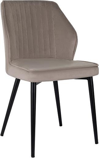 Стул для дома Бюрократ CH-K5_2 комплект 2шт т.бежевый Holland 61 металл черный на ножках (CH-K5_1/HL61_2) фото 2