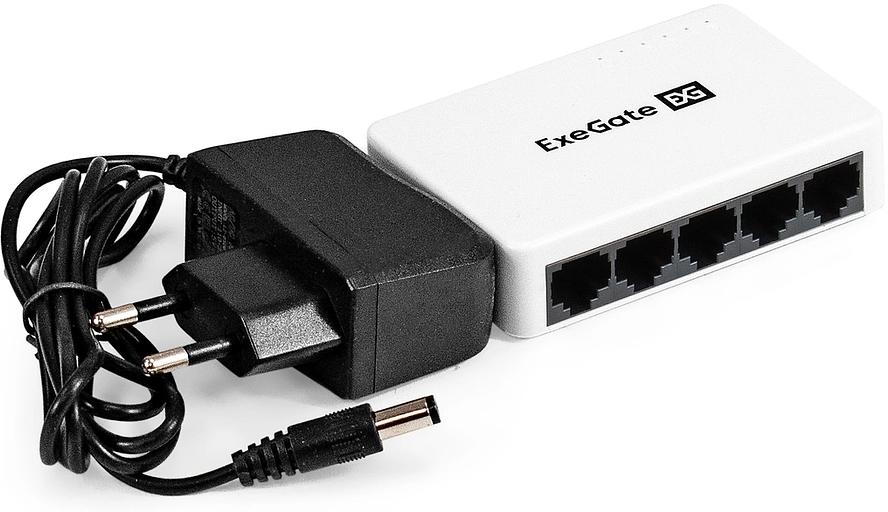 Exegate EX298685RUS Коммутатор неуправляемый ExeGate EDES-1005C (5-портовый UTP 10/100Mbps, с функцией энергосбережения (Green Ethernet Technology), настольный) фото 6