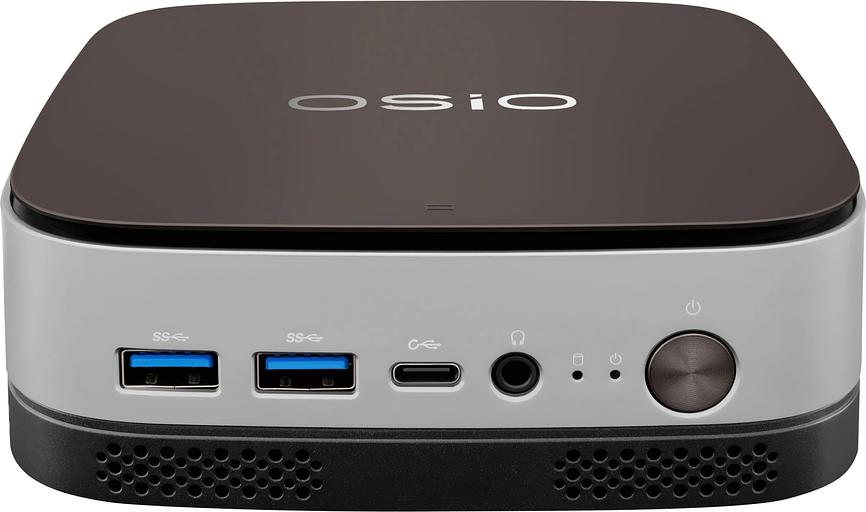 ПК Мини Osio BaseLine B51i-003 N100 (0.8) 8Gb SSD256Gb UHDG Windows 11 Pro 64 GbitEth WiFi BT 24W коричневый/серебристый фото 2