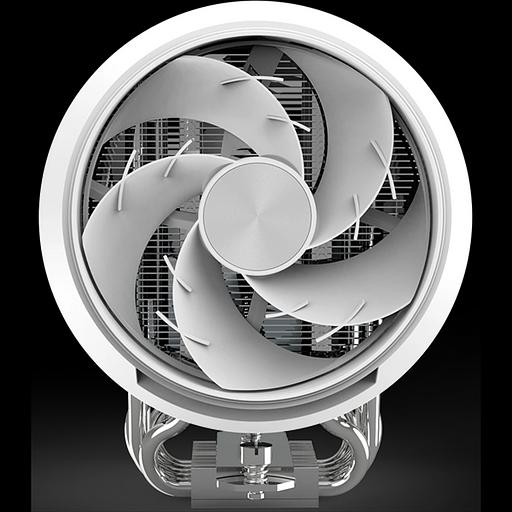 Кулер для процессора ZALMAN ZET5 WHITE, 5 HEAT PIPES, 4-PIN PWM, 600-2000 RPM, 30.4 DBA MAX, HYDRO BEARING, FULL SOCKET SUPPORT фото 1