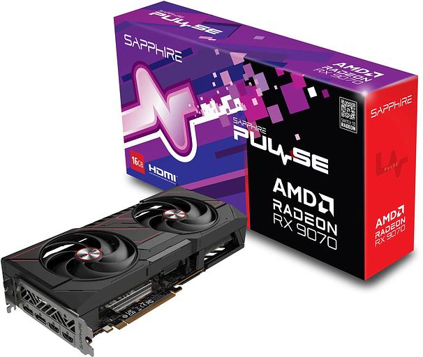 Видеокарта Sapphire PCI-E 5.0 11349-03-20G PULSE AMD RADEON RX 9070 GAMING 16GB DUAL AMD Radeon RX 9070 16Gb 256bit GDDR6 2070/20000 HDMIx2 DPx2 HDCP Ret фото 7