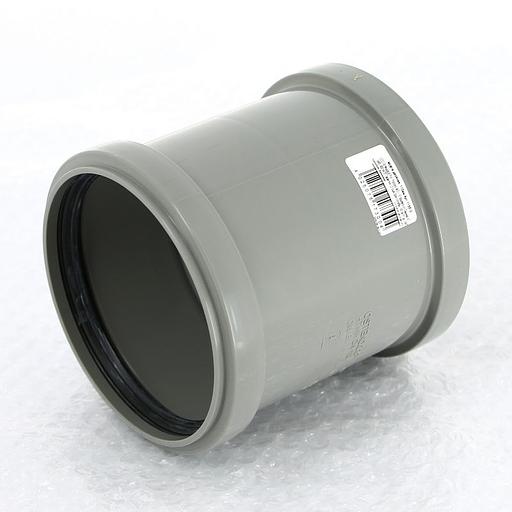 Муфта 110 мм двухраструбная, канализационная фото 3