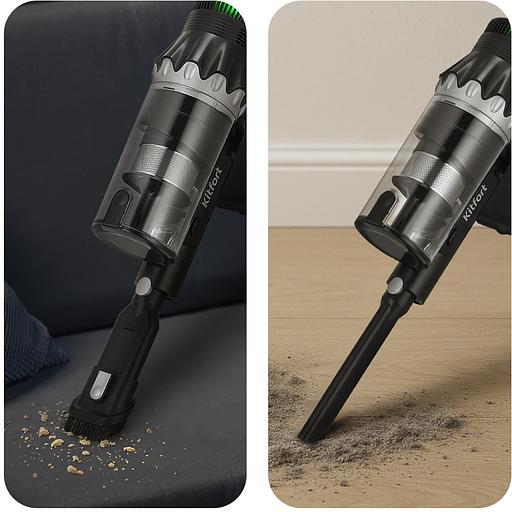 Пылесос Kitfort КТ-5549 350Вт черный/серебристый фото 5