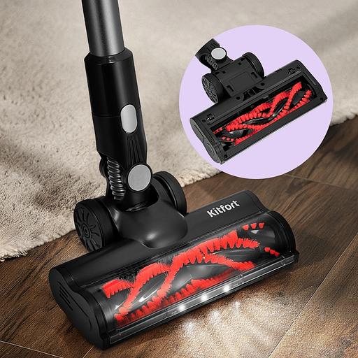 Пылесос Kitfort КТ-5549 350Вт черный/серебристый фото 6