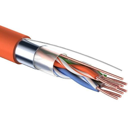 Rexant (01-0150-R) Кабель витая пара F/UTP, CAT 5e, ZH нг(А)-HF, 4PR, 24AWG, INDOOR, SOLID, оранжевый, 305м, РФ фото 1