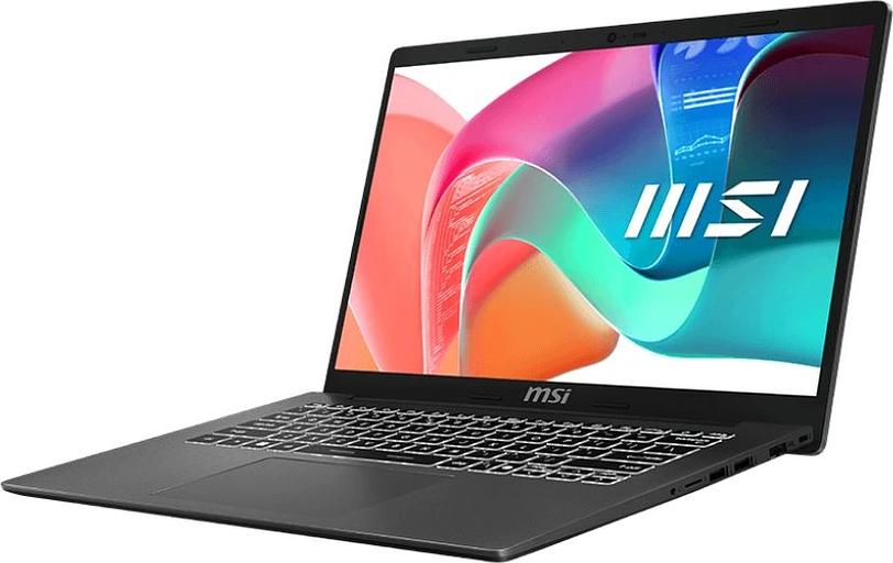 Ноутбук MSI Modern 14 F1MG-499RU Core 5 120U 16Gb SSD512Gb Intel Graphics 14" IPS FHD (1920x1080) Windows 11 Pro grey WiFi BT Cam (9S7-14S111-499) фото 2