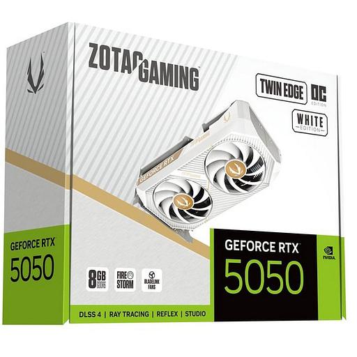 Видеокарта Zotac RTX5050 TWIN EDGE OC WHITE ED 8GB GDDR6 128bit 3xDP HDMI 2FAN MEDIUM PACK фото 8
