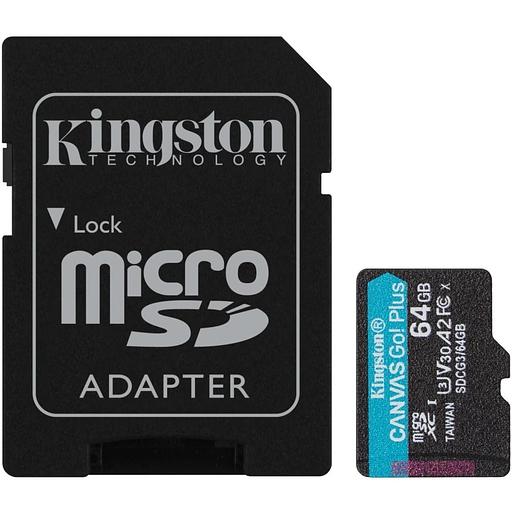 Карта памяти microSDXC Canvas Go Plus, 64 Гб, UHS-I, U3, V30, A2, с адаптером фото 1