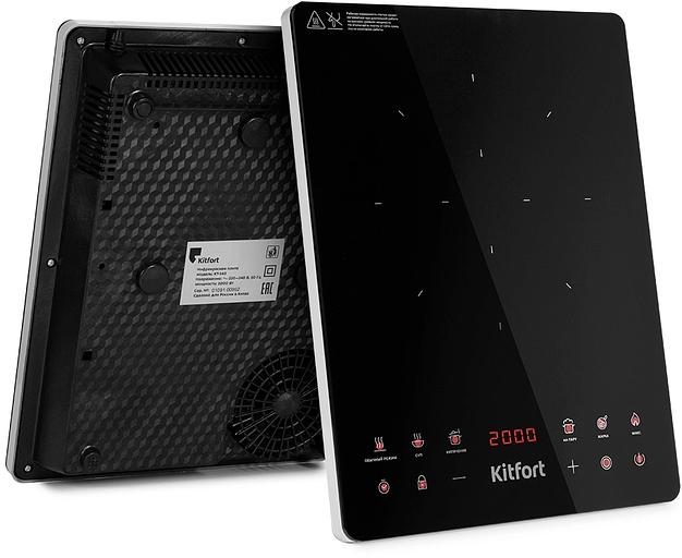 Плита Инфракрасная Kitfort КТ-140 черный/серебристый стеклокерамика (настольная) фото 7
