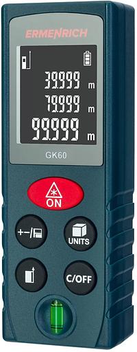 Лазерный дальномер Ermenrich Reel GK60 1кл.лаз. 690нм цв.луч. красный (83080) фото 1