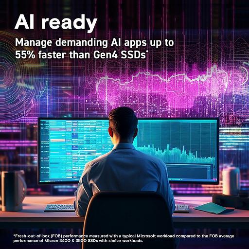 Твердотельный накопитель SSD Crucial T705 1TB PCIe Gen5 NVMe M.2 SSD CT1000T705SSD3 фото 2