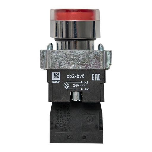 Кнопка BA42 с подстветкой 24В красная NC PROxima фото 3