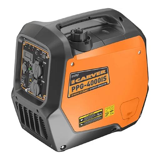 Генератор CARVER PPG -4000IS инверторный [01.020.00054] { (2,8/3 кВт, 220В, 2 розетки, USB, дисплей) (20шт/под) } фото 1