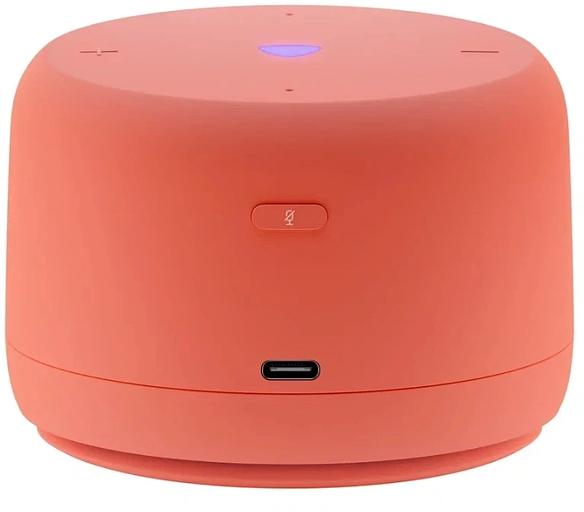 Умная колонка Yandex Станция Лайт 2 без часов Алиса coral 6W 1.0 BT/Wi-Fi 10м (YNDX-00028ORG) фото 3