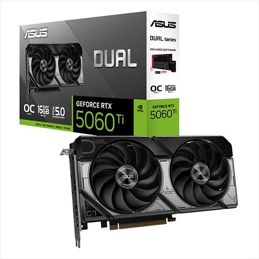 Видеокарта Asus RTX 5060 Ti Dual OC 16GB GDDR7 (90YV0MH0-M0NA00) фото 8
