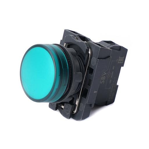 Лампа сигнальная SB5 в сборе модульная 22 мм зеленая 230-240В АС фото 1