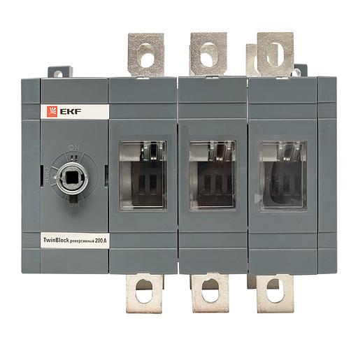 Рубильник 200A 3P реверсивный без рукоятки управления TwinBlock фото 2