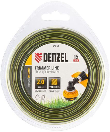 Леска для садовых триммеров Denzel SkyCutter d=2мм L=15м (96837) фото 1