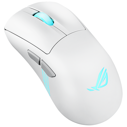 Мышь ASUS ROG KERIS II ORIGIN, 54g, Wired, 2.4GHz RF, Bluetooth 5.1, 42K DPI sensor, 5 Programmable Buttons, White фото 2