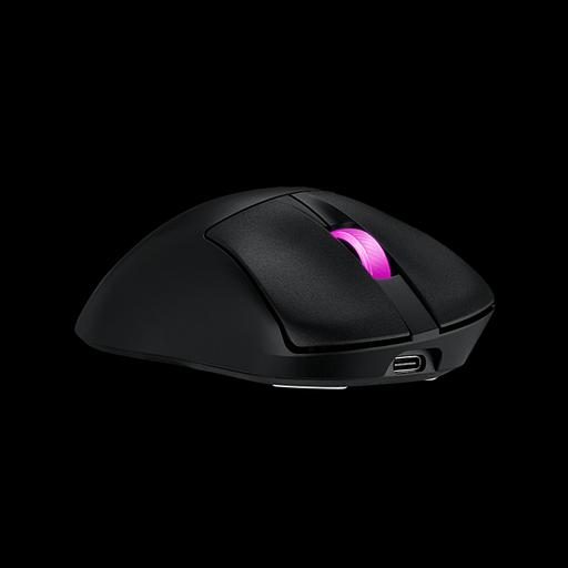 Мышь ASUS ROG KERIS II ORIGIN, 54g, Wired, 2.4GHz RF, Bluetooth 5.1, 42K DPI sensor, 5 Programmable Buttons, Black фото 4