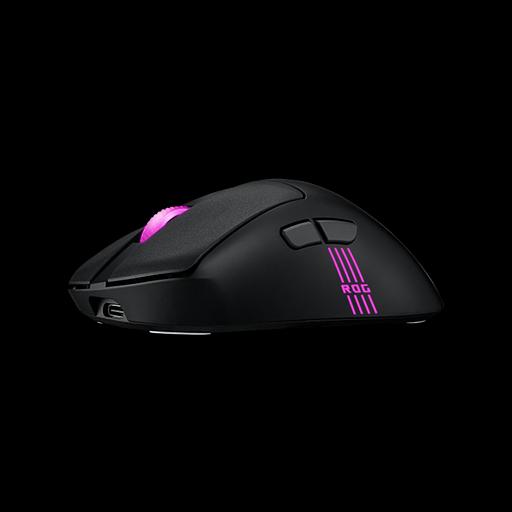 Мышь ASUS ROG KERIS II ORIGIN, 54g, Wired, 2.4GHz RF, Bluetooth 5.1, 42K DPI sensor, 5 Programmable Buttons, Black фото 6