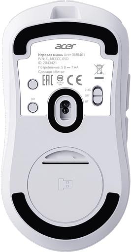 Мышь Acer OMR401 белый оптическая 12000dpi беспров. BT/Radio USB 5but (ZL.MCECC.05D) фото 4
