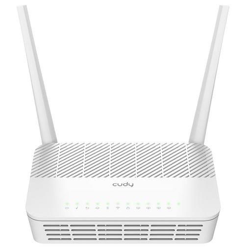 Маршрутизатор CUDY AX3000 Wi-Fi 6 GPON Router Dual Band Gigabit xPON, Realtek chipset, GPON/EPON, 2402Mbps at 5GHz + 576Mbps at 2.4GHz, 802.11ax/ac/a/b/g/n, 1 PON Port, 4 Gigabit RJ45 port, Power ON/OFF Button,WPS Button,WiFi Button, Reset button,TR069/T фото 1