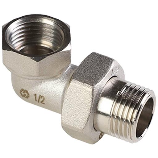 Сгон разъемный угловой (американка) MVI 3/4 фото 1