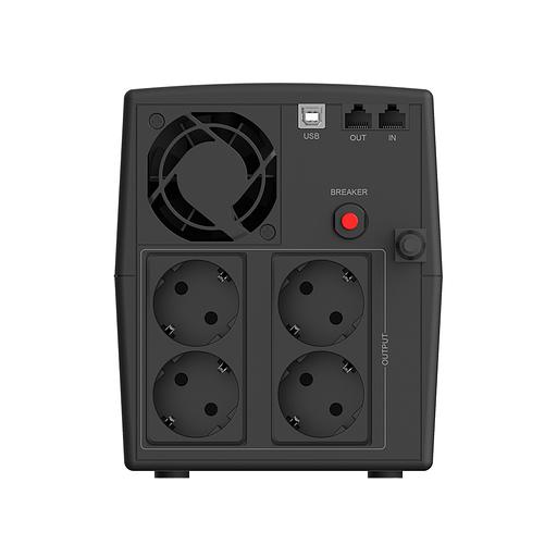 ИБП CBR [QTM-1500T-4F-LCUC] Line Interactive 1500VA/900W 9Ah12V 4 x Shuko, HID-USB, RJ45/11 фото 6