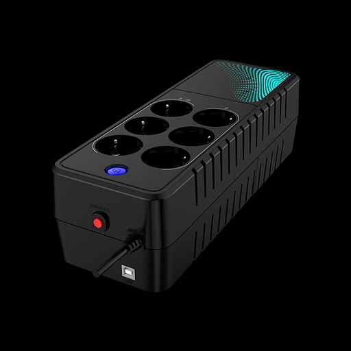 ИБП CBR [LGT-850H-6F-LDB] Offline 850VA/480W 6Ah12V 6 x Shuko+ Breaker фото 1