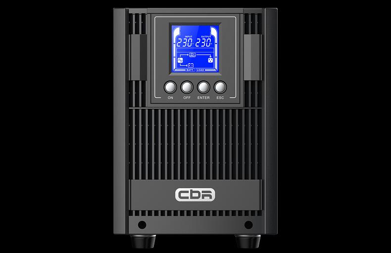 ИБП CBR [ESN-1.5KT-4F-LCHERSC] Online 1500VA/1500W Tower 4 x Schuko, LCD, HID-USB, RS232, EPO, SNMP slot фото 2
