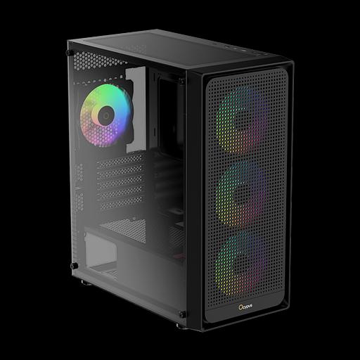 Компьютерный корпус Ocypus Gamma C50 BK ARGB, MATX, USB3.0*1+USB2.0*2, FRONT 3x120mm ARGB, REAR 1x120mm ARGB фото 2