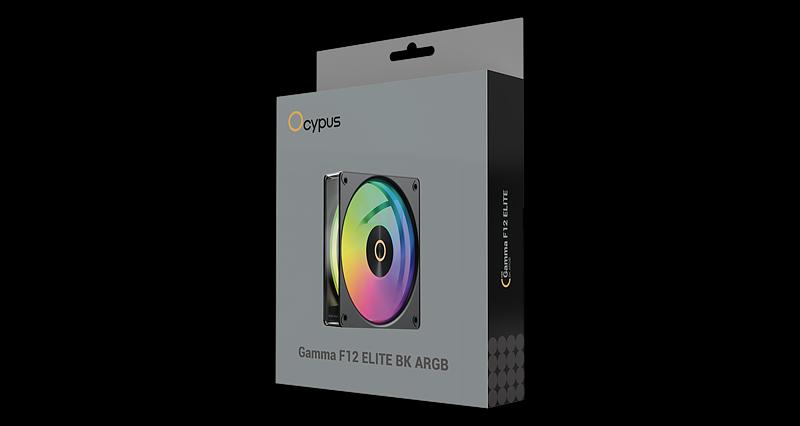 Вентилятор для корпуса Ocypus Gamma F12 Elite BK ARGB, 120x120x25mm, 4-PIN PWM, 600-1800 RPM, 26 DBA MAX, HYDRO BEARING фото 7