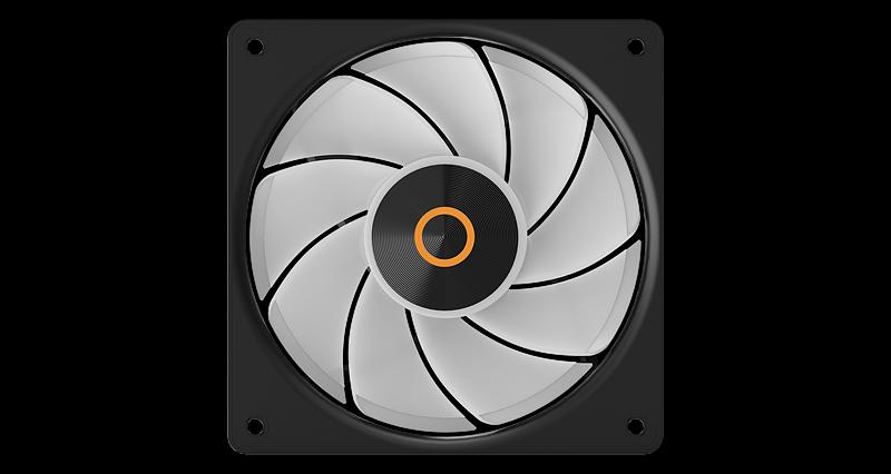 Вентилятор для корпуса Ocypus Gamma F12 Elite BK ARGB REVERSE BLADE 3 IN 1, 120x120x25mm, 4-PIN PWM, 600-1800 RPM, 26 DBA MAX, HYDRO BEARING фото 4